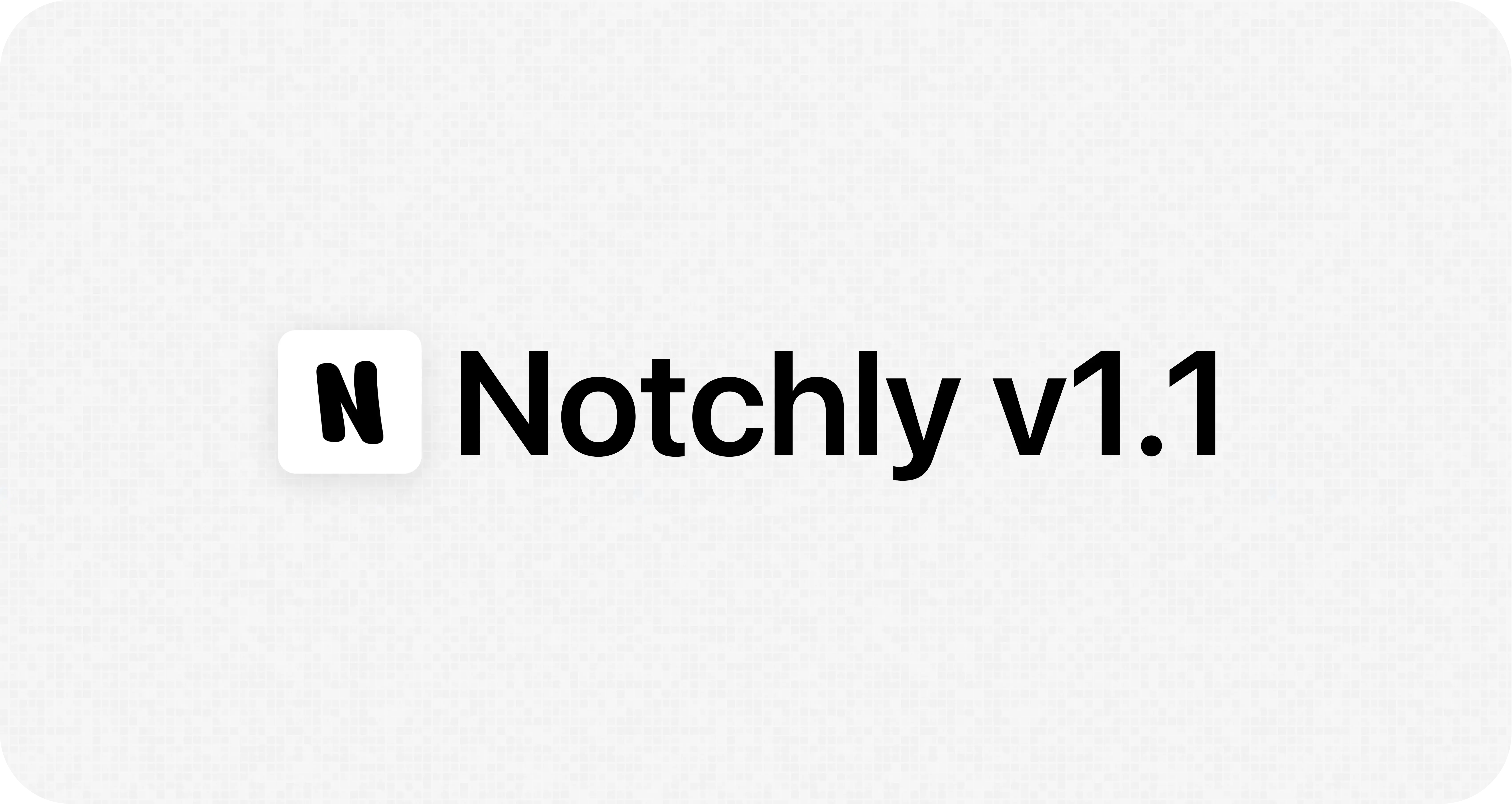 Notchly v1.1 expanded music player around the MacBook notch