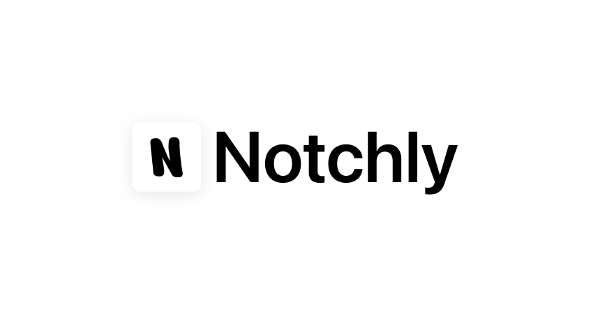 Notchly expanded music player around the MacBook notch